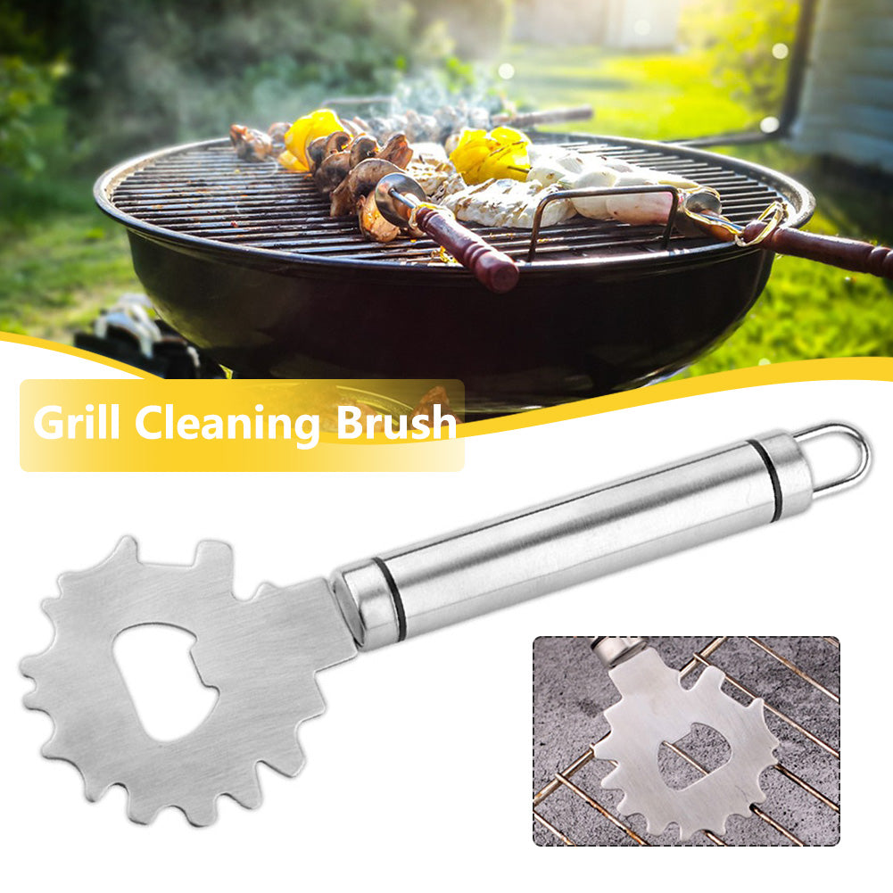 Grills Cleaning Scraper Stainless Steel Barbecue Crevice Cleaning