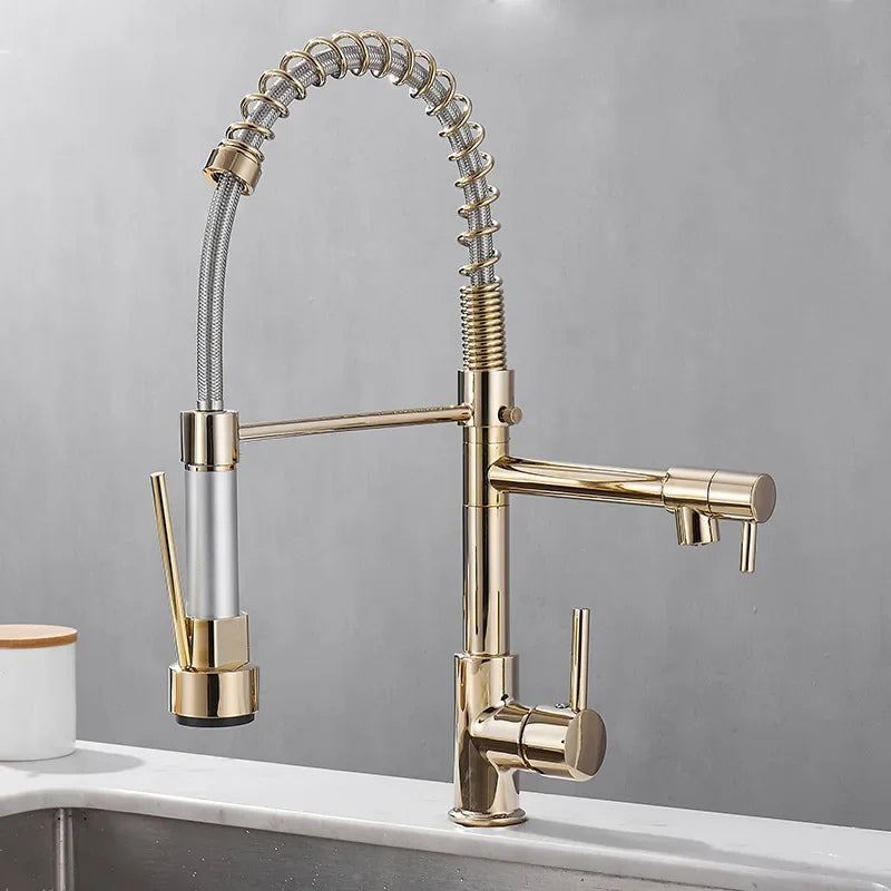 Gegve Faucets Removable Taps Brush Brass Faucet Water