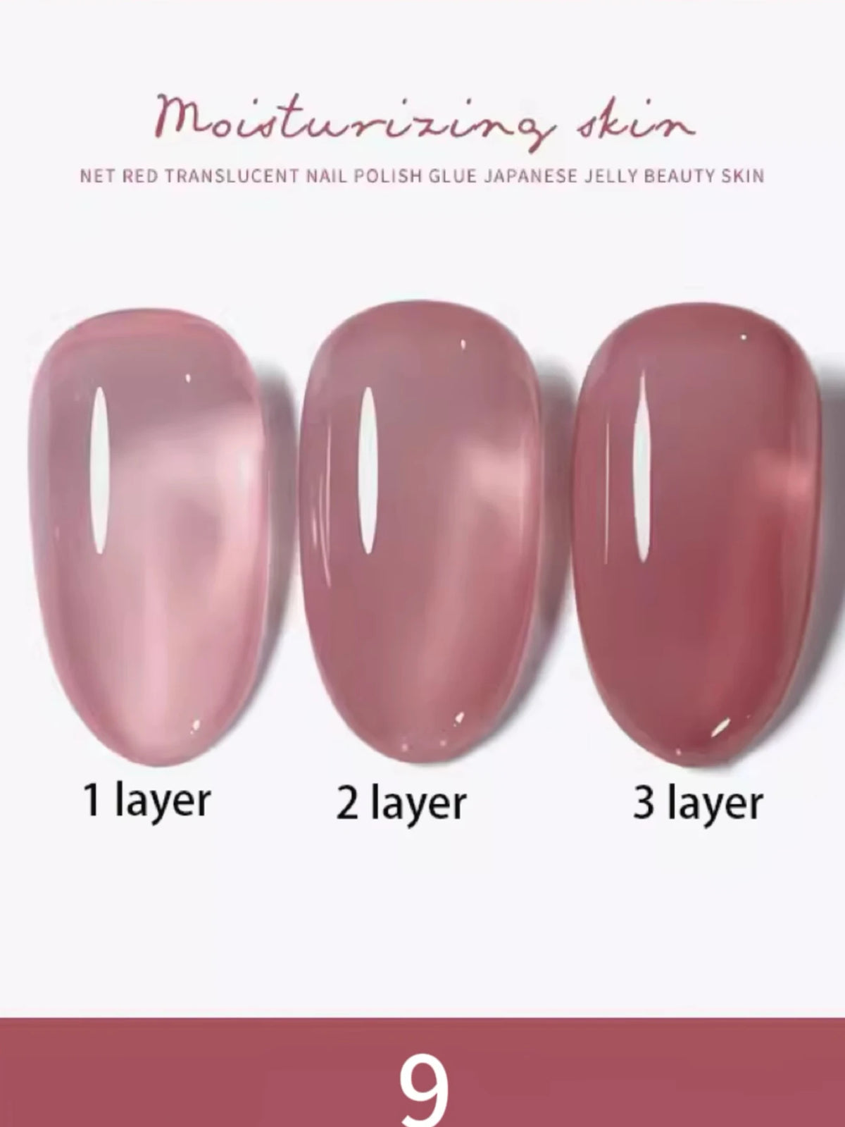 1-30pcs Zh Ice Transparent Nude Gel Nail Polish