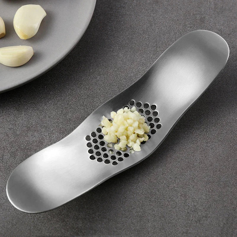 Garlic Press Rocker Stainless Steel Garlic Crusher Chopper