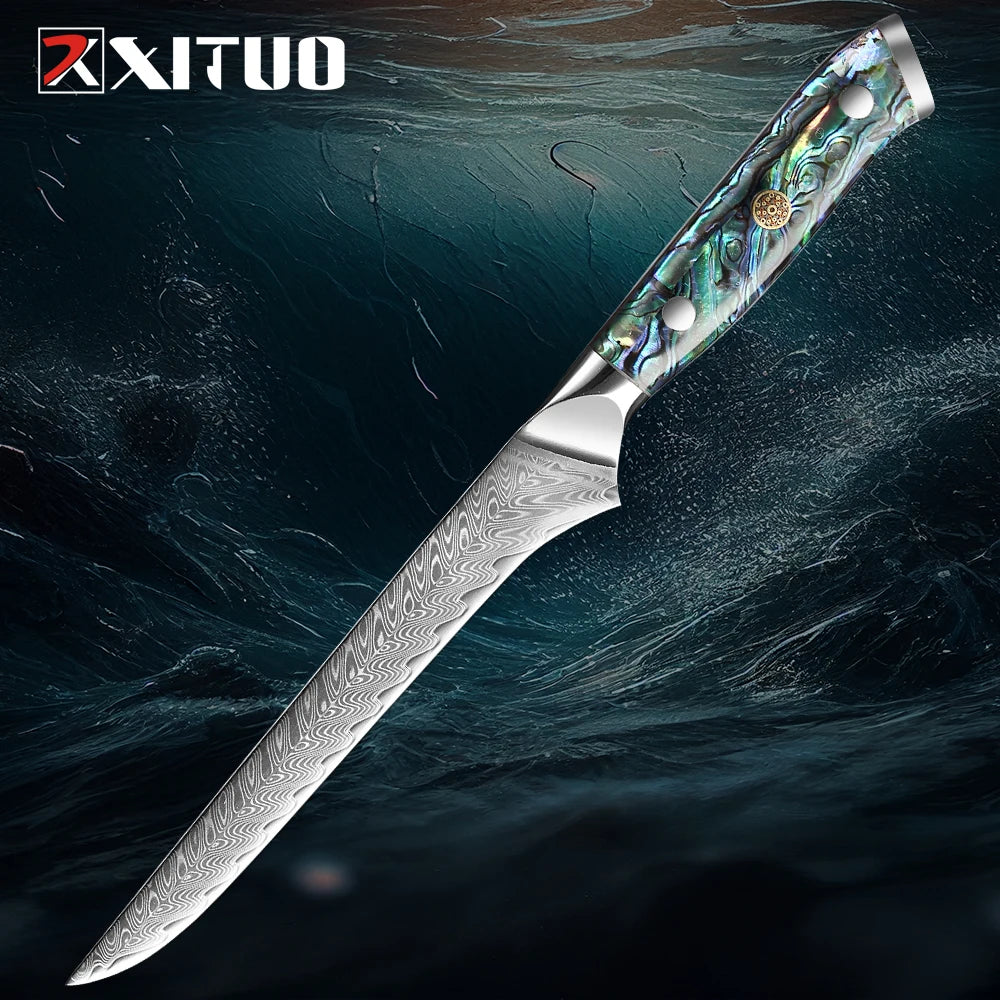 Xituo Damascus Steel Knife 1-5 Chef Knife Japanese