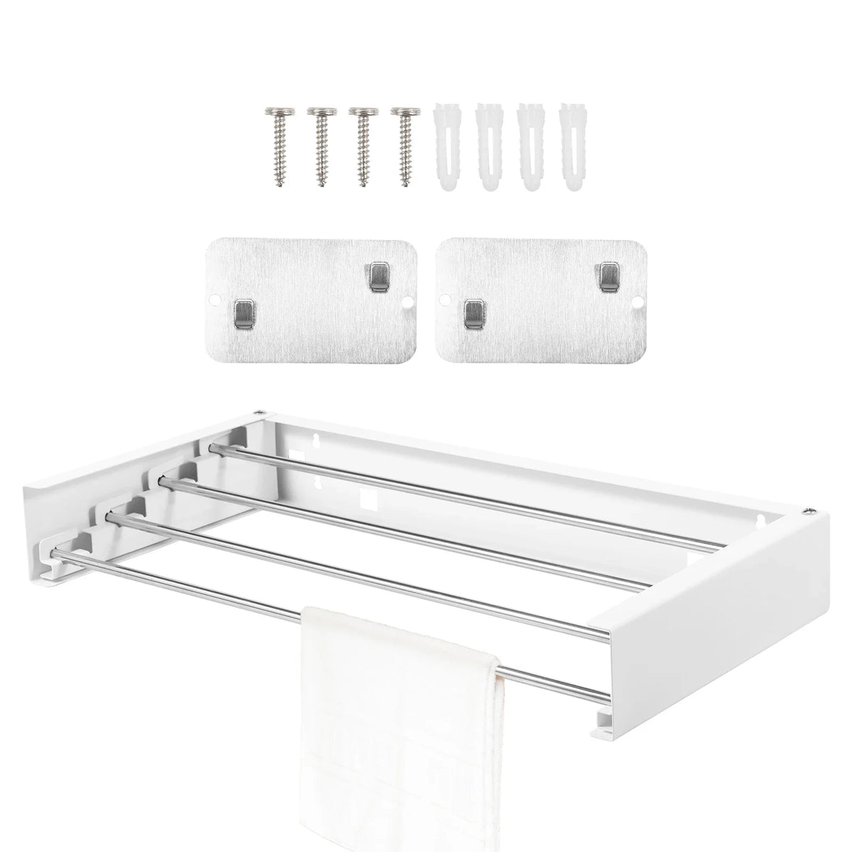 Folding Clothes Hanger Stainless Steel Laundry Drying Rack