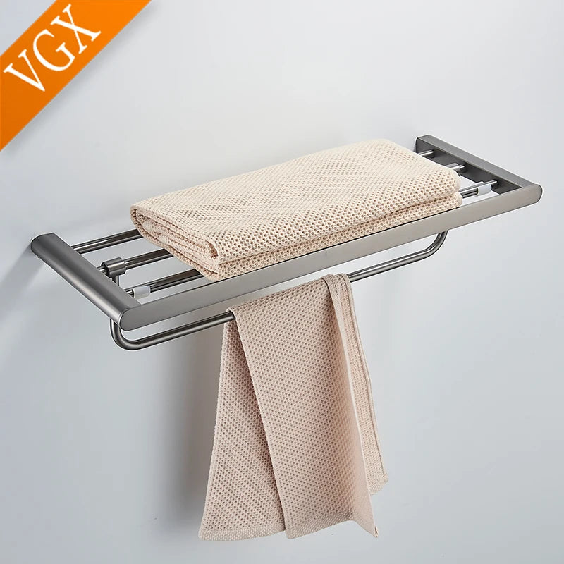 Vgx Gold Bathroom Towel Holder Stainless Steel Towel