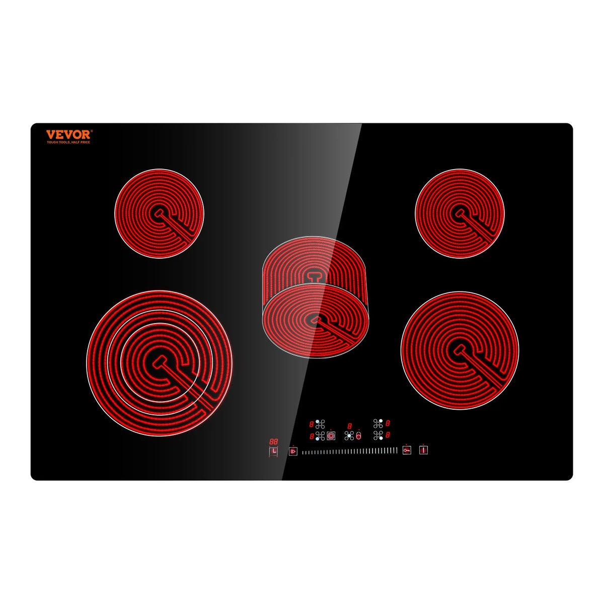 Succebuy 2/4/5 Burners Built-In Induction Stove Top 12/24/30in