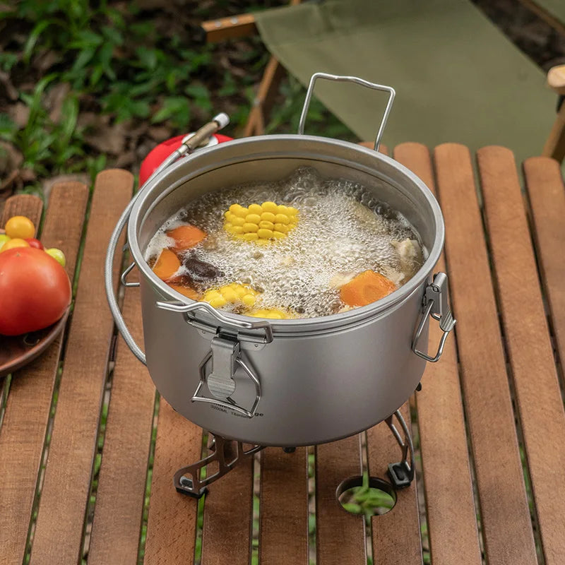 Boundless Voyage Titanium Camping Pot 2l Cooker Ultralight
