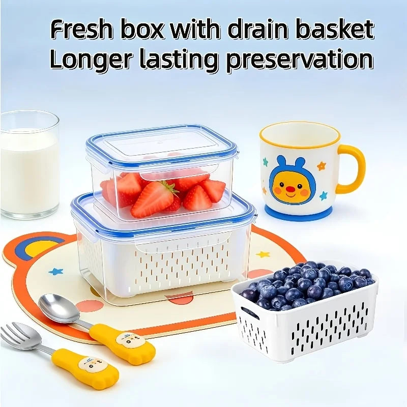 4pcs/Set Leak-Proof Food Storage Containers-Airtight Stackable