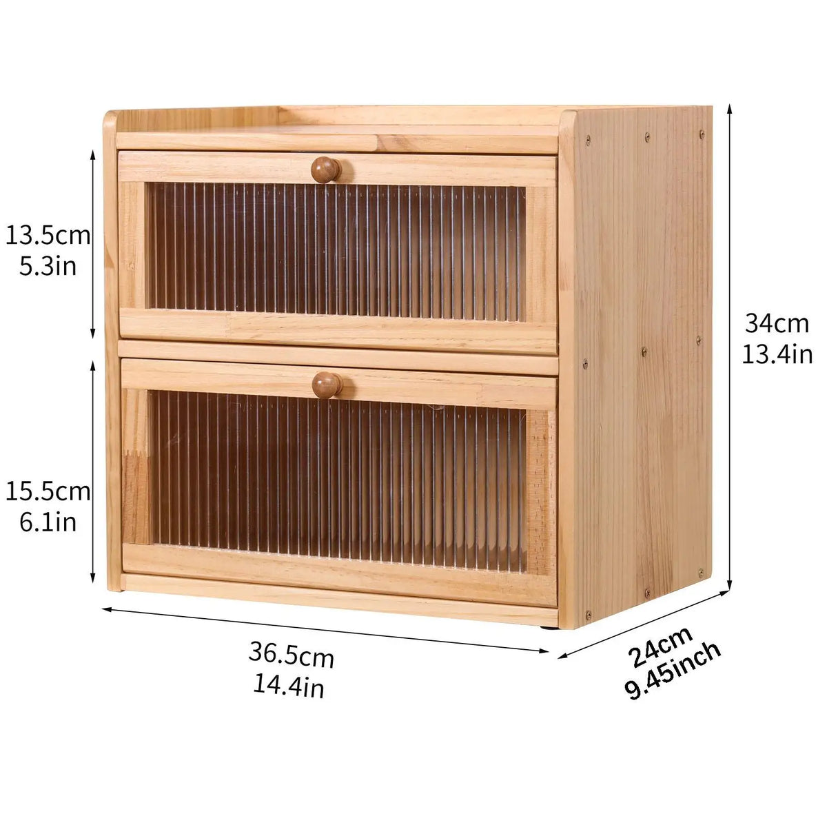 Bread Box Countertop Layer Unique Gift Flip Lid