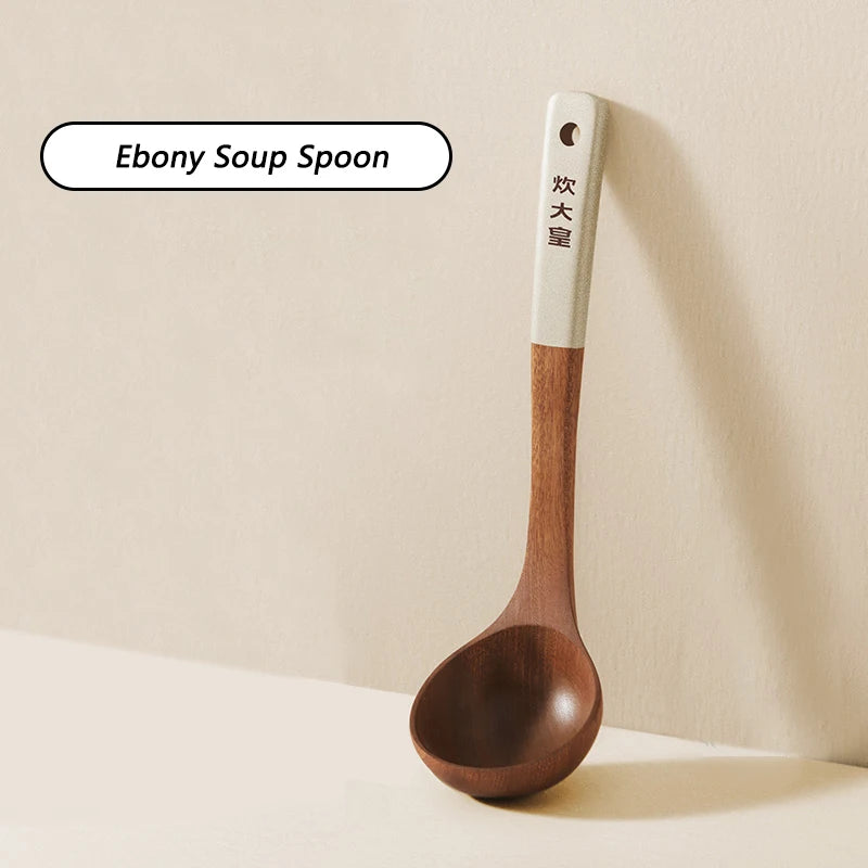 Cooker King Ebony Wood Spatula Non Stick Pan