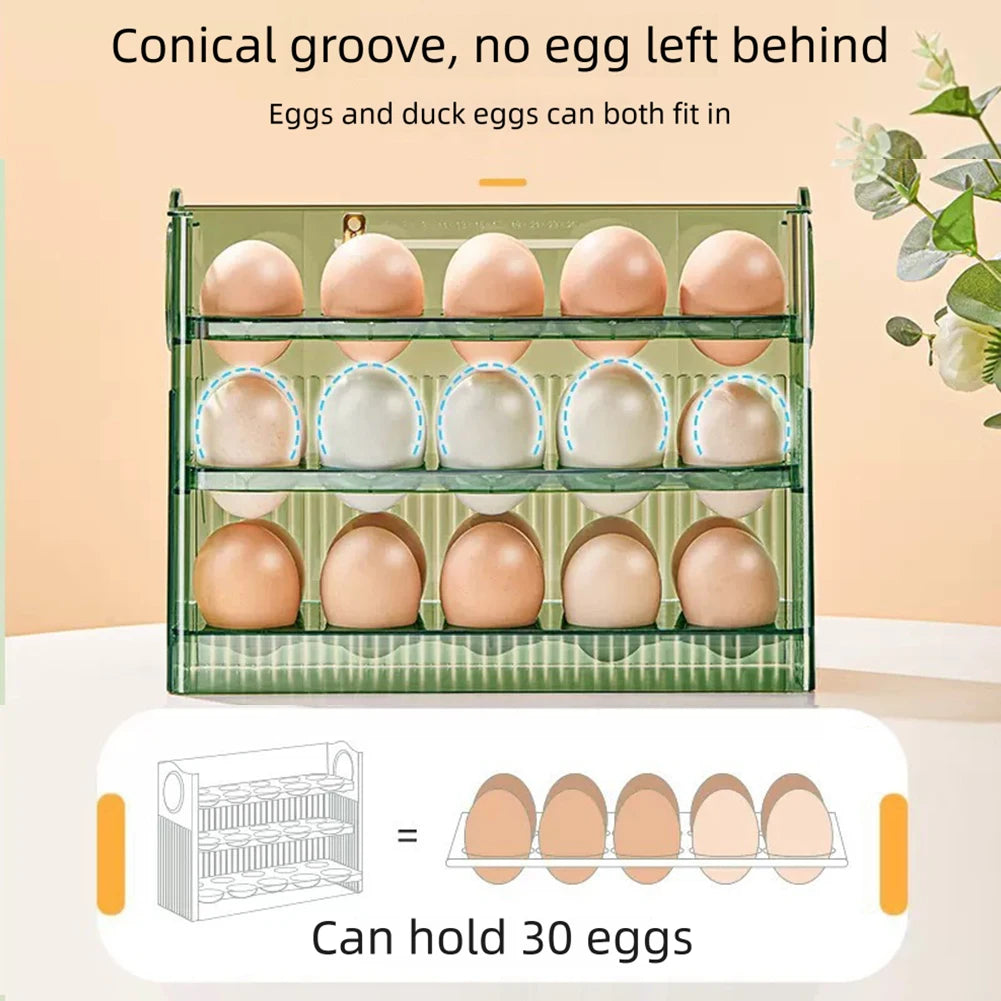 Egg Holder Large Capacity Egg Fridge Storage Box