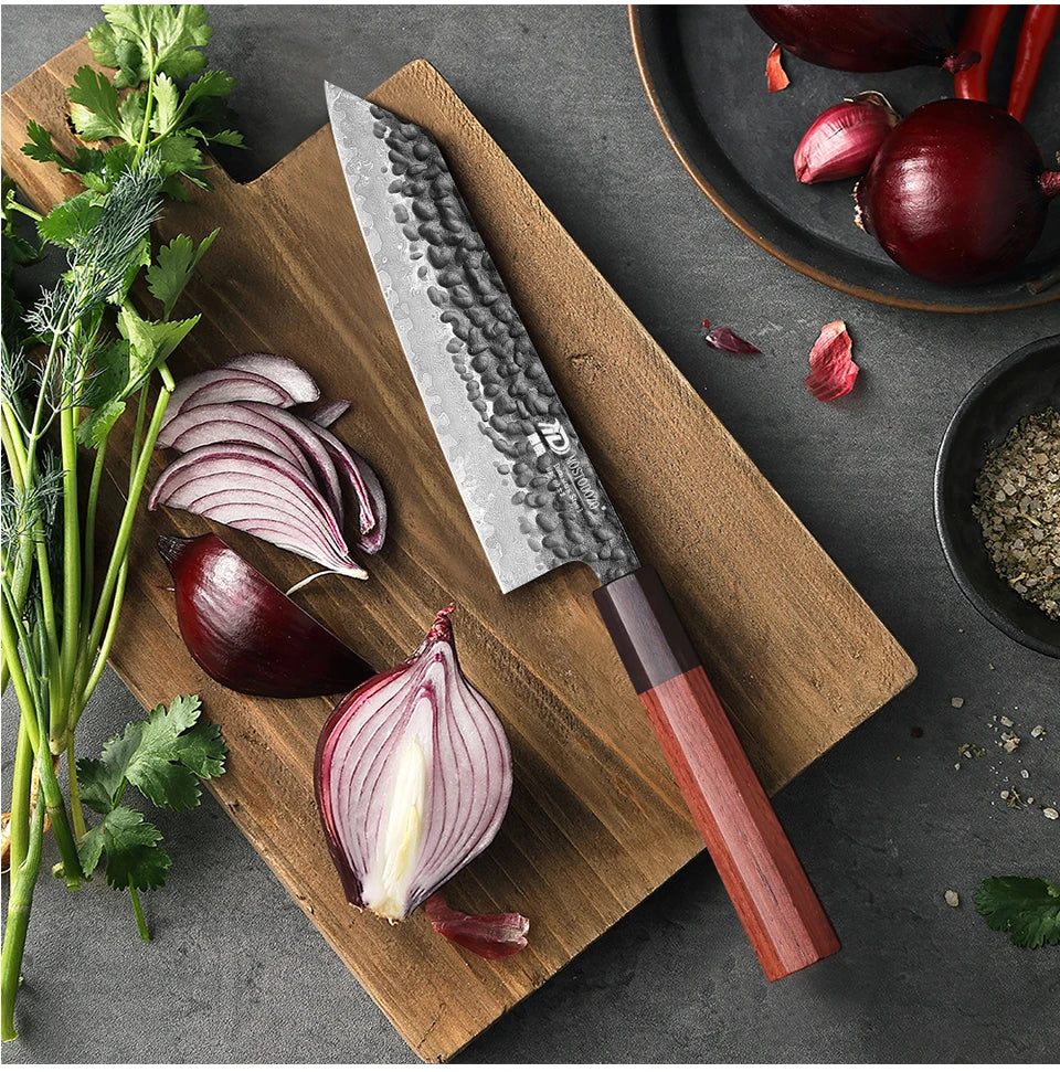 Mostodozo 6-Inch Japanese Hand Forged Bunka Chef Knife