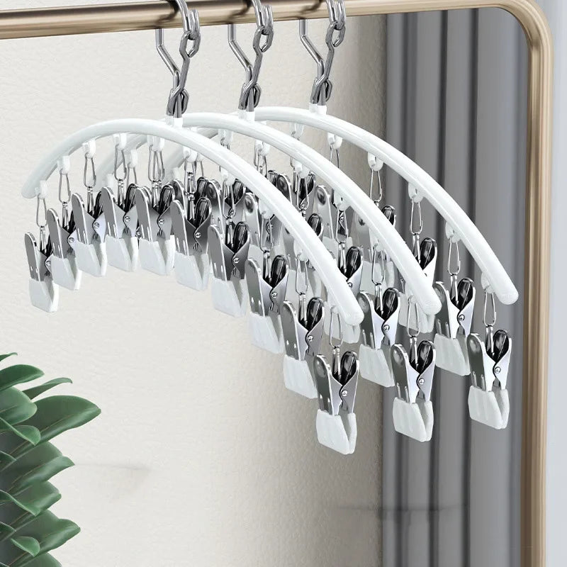 Windproof Plastic Laundry Drying Rack Clips Indoor Outdoor