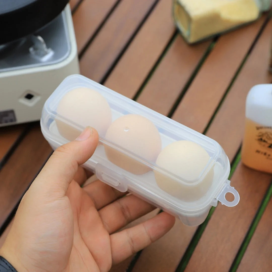 Egg Holder Outdoor Camping Egg Box Transparent Sealed