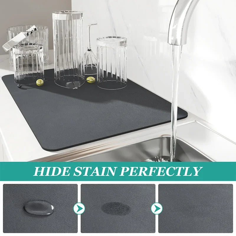 Super Antiskid Large Absorbent Draining Mat Super Absorbent