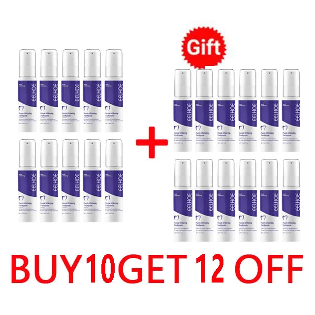 Purple Whitening Toothpaste Deep Cleaning Stain Removal