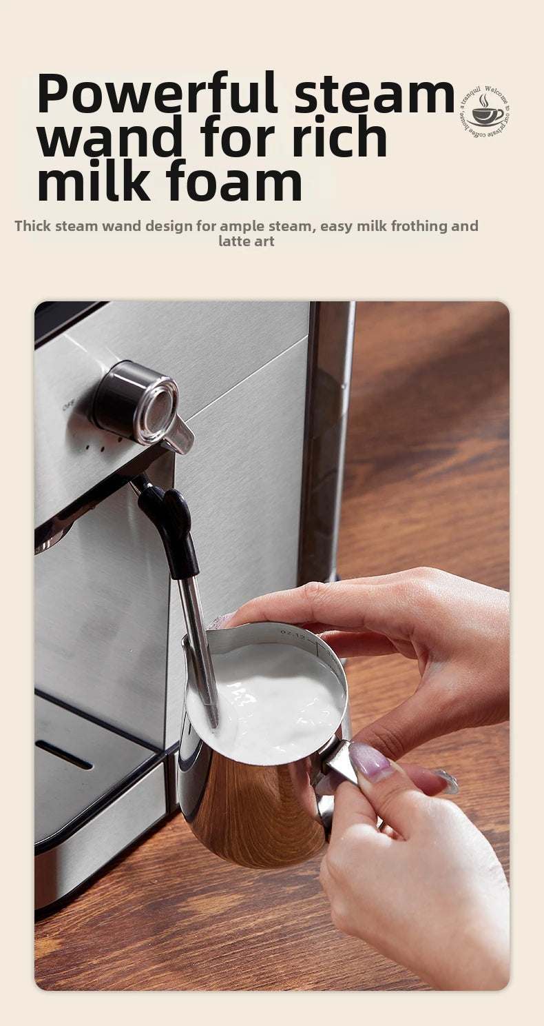 20bar Touch Screen Espresso Machine Stainless Steel Coffee