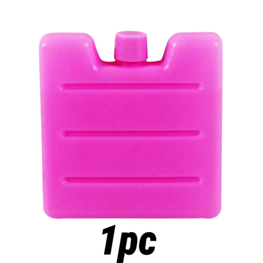 1/8pc Reusable Gel Ice Blocks Cooler Bag Stackable