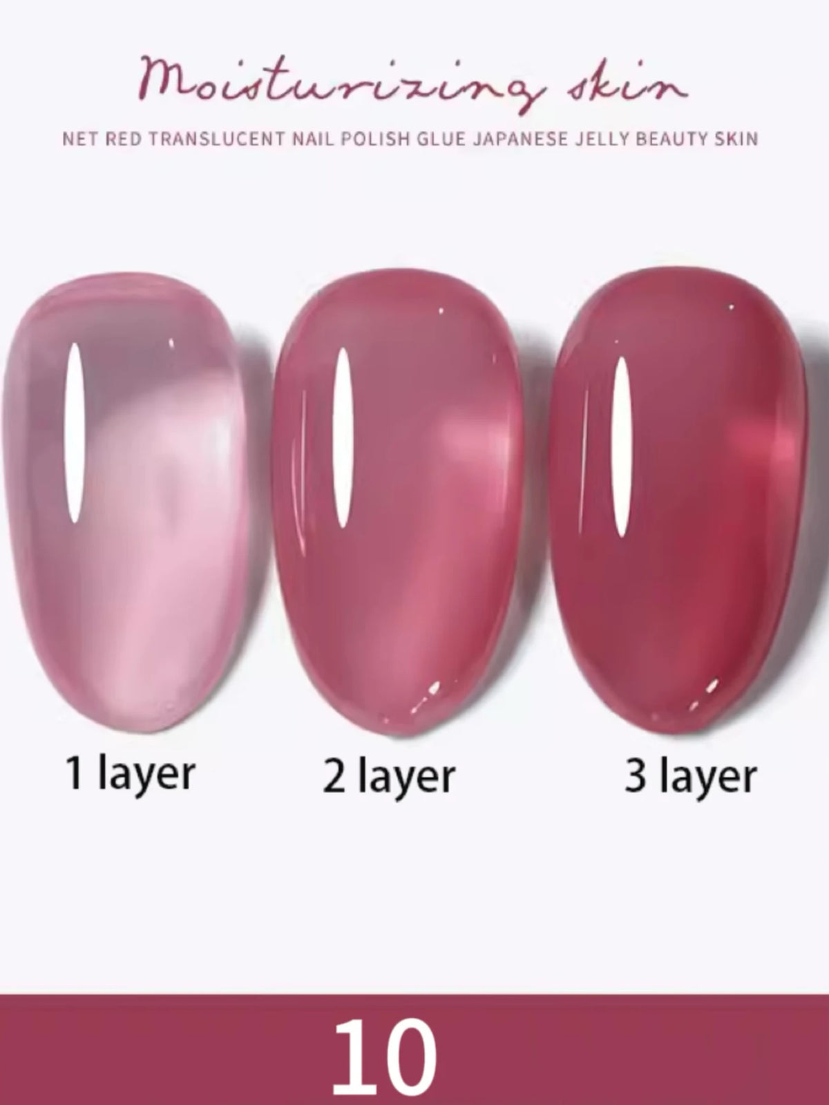 1-30pcs Zh Ice Transparent Nude Gel Nail Polish