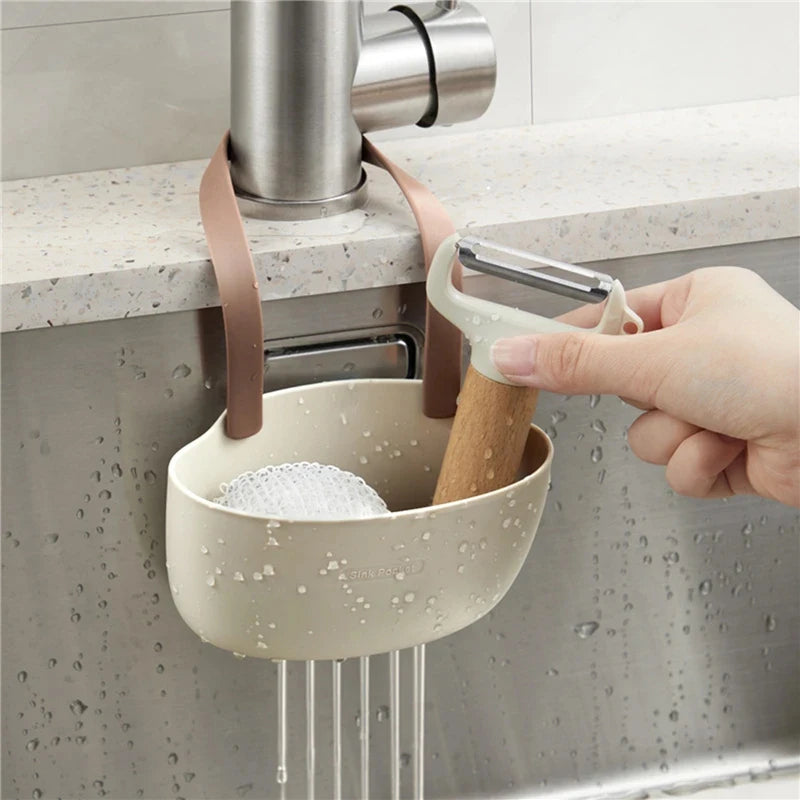 Silicone Sink Holder Sponge Bag Drain Water Basket
