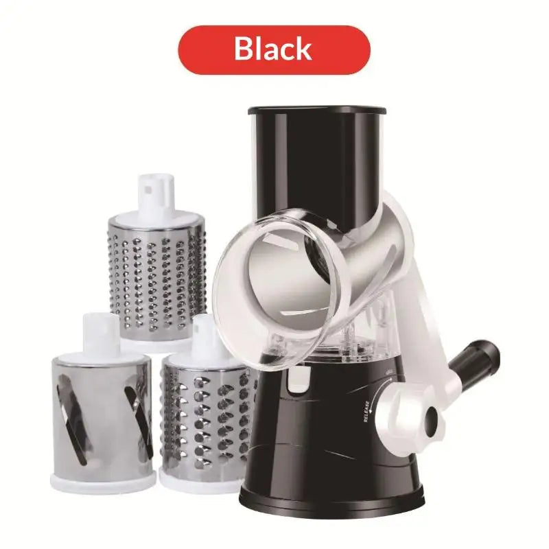 Rotary Vegetable Slicer Grater Multiple Blades Easy Clean