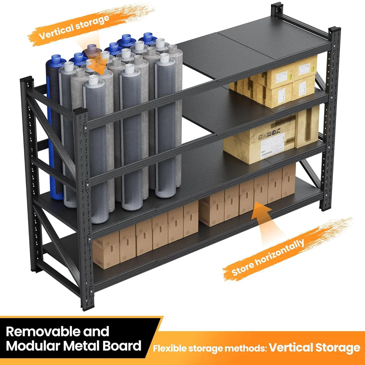 79 Garage Shelving Heavy Duty 7000lbs Metal Storage