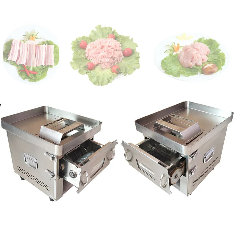 850w Fresh Meat Slicer Cube Cutter Machine Meat