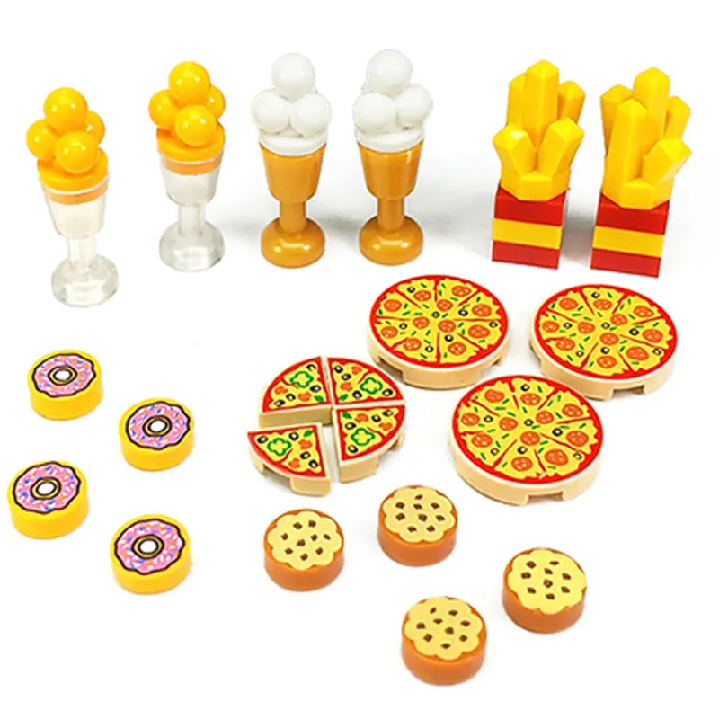 City Friend Food Hamburger Chips Bread Roast Chicken