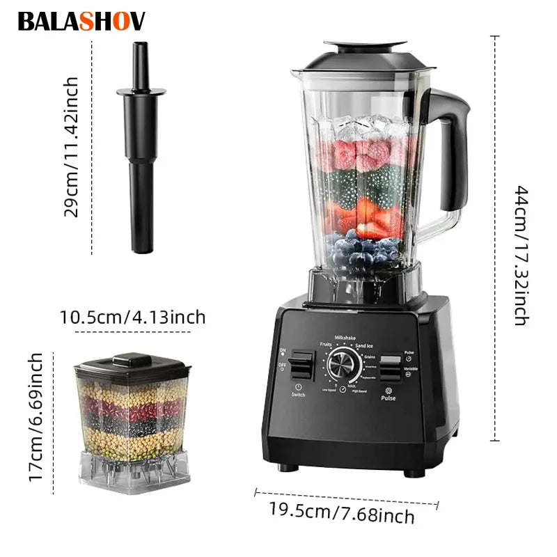 220v Heavy Duty Commercial Blender Juicer Fruit Mixer