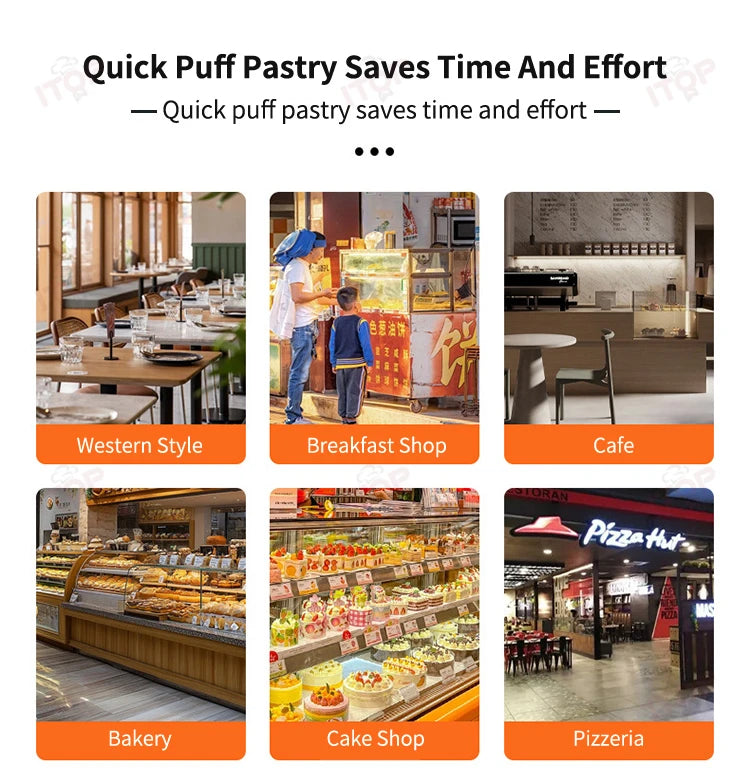 Commercial Pastry Machine Dough Sheeter Puff Pastry Maker