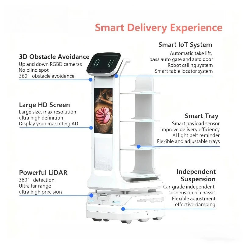 Customized Catering Service Robot Dual Purpose Cooking Assistant