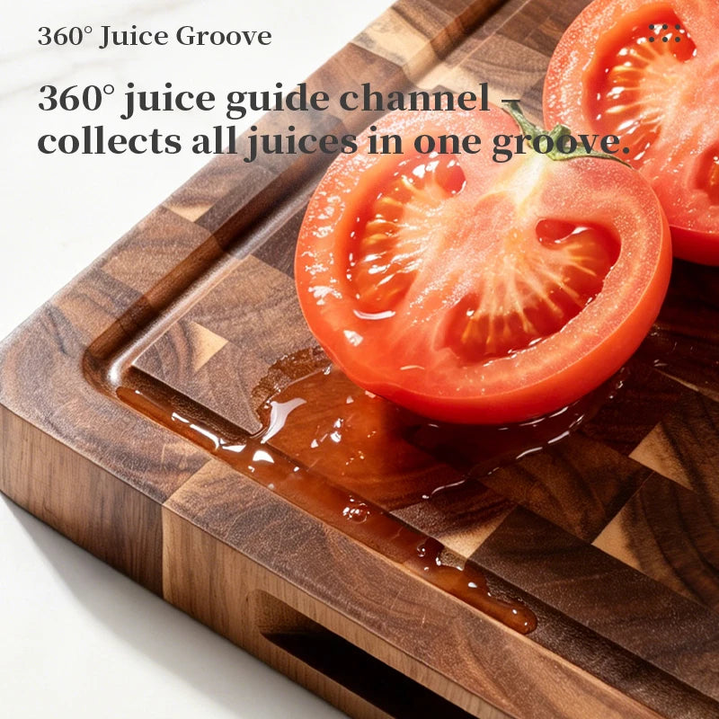 Thick Acacia Wood Cutting Board Double-Sided Using Wooden