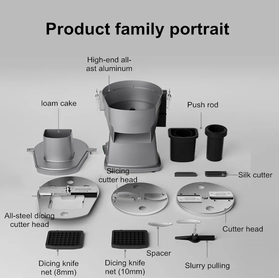 Commercial Multi-Function Electric Vegetable Cutter Automatic