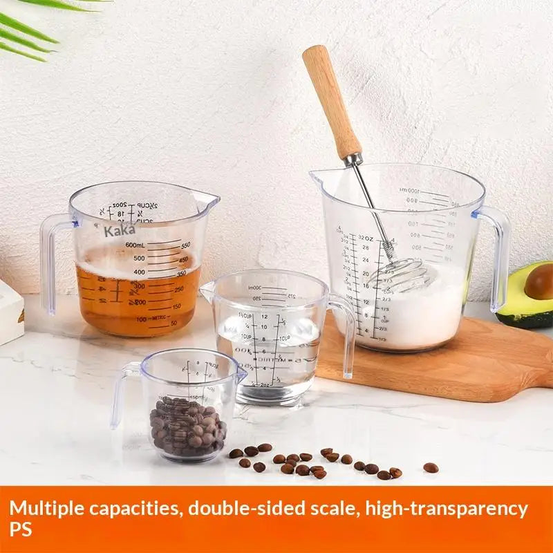 150/300/600/1000ml Baking Liquid Measuring Cups Scale Cup Plastic
