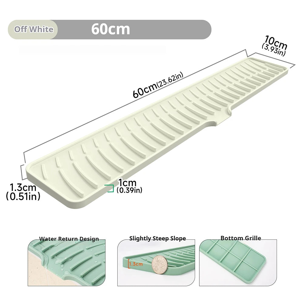 Faucet Silicone Mat Bathroom Anti-Slip Sink Drain Mat