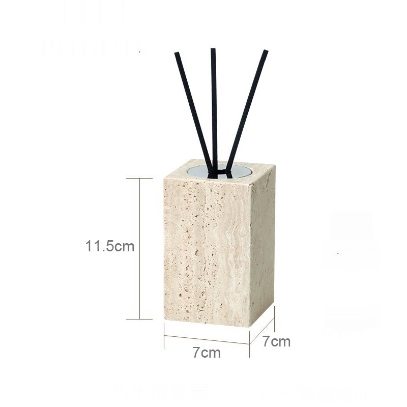 Beige Travertine Bathroom Natural Marble Soap Dispenser Soap