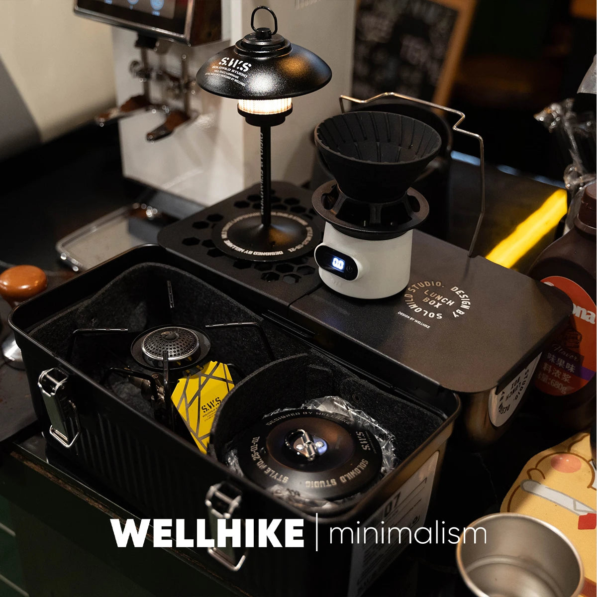 Wellhike Outdoor Lunch Box Metal Table Plate Tactical