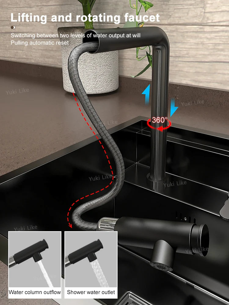 Mini Hidden Sink Balcony Bar Apartment Save Space