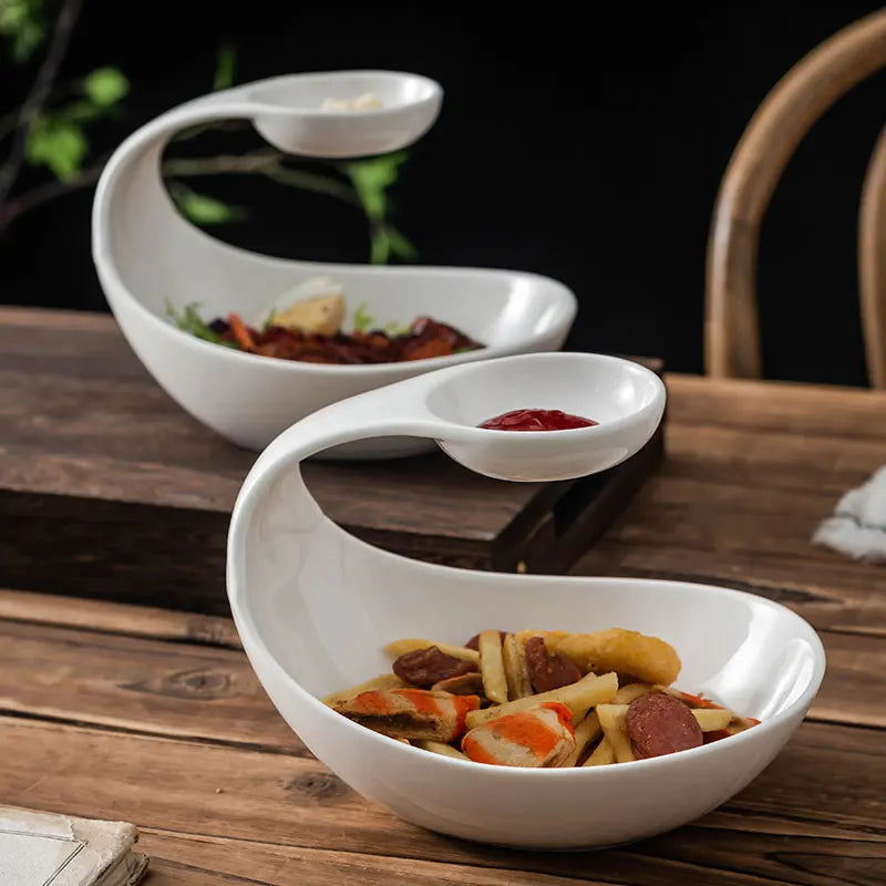 Creative Ceramic Beautification Dessert Plate Dim Sum Plate