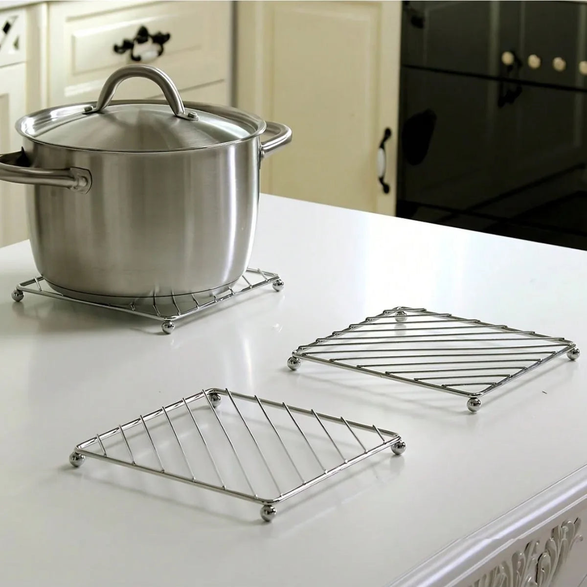1pc Stainless Steel Trivet Pot Steamer Rack Pot