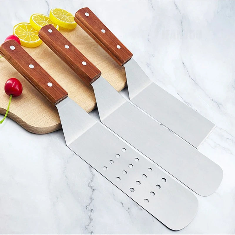Stainless Steel Spatula Grill Scraper Non Stick Durable