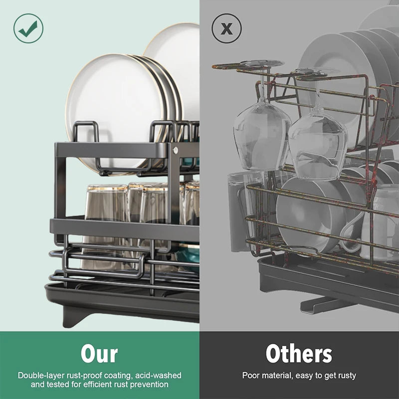 Dish Drying Rack Counter - Large Dish Rack