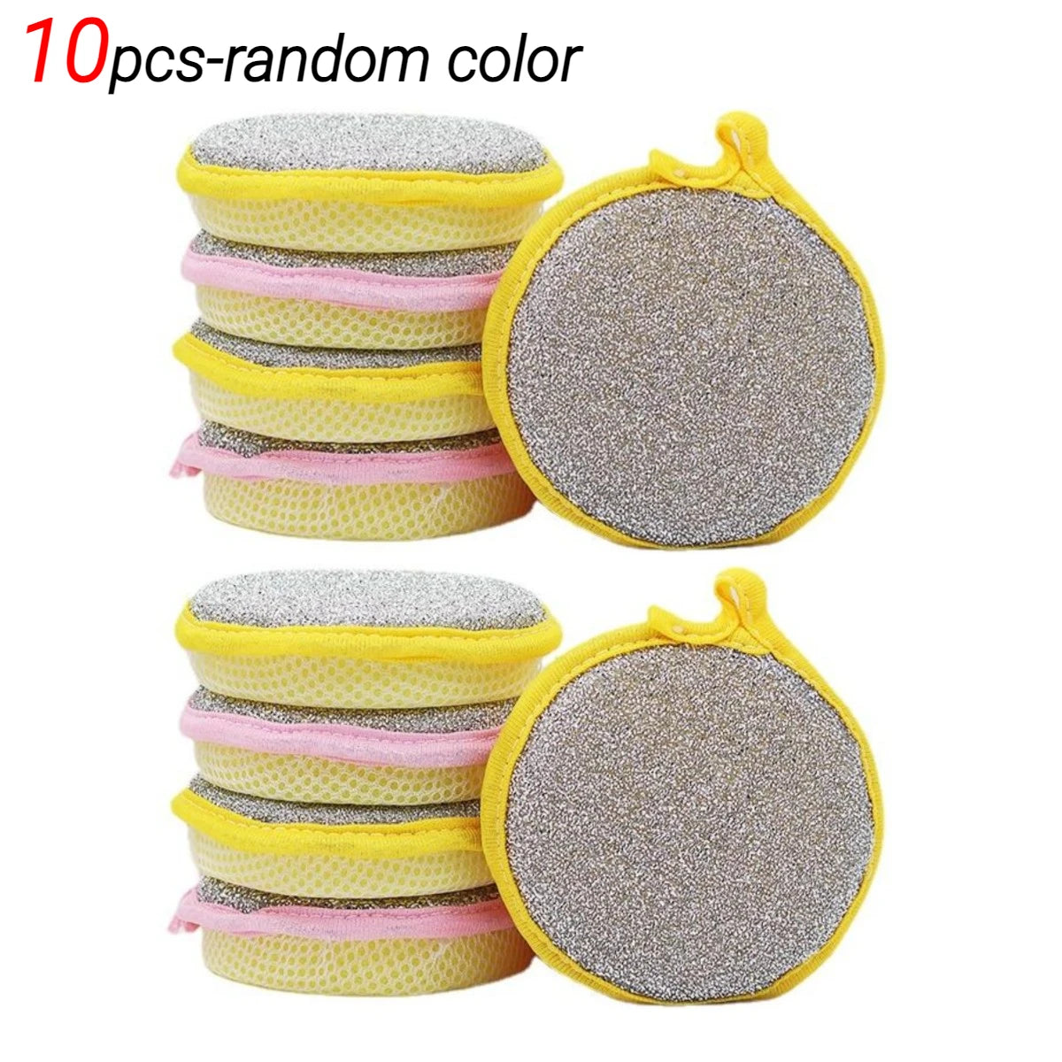 10/20/50pcs Double Side Dishwashing Sponge Dish Washing Brush