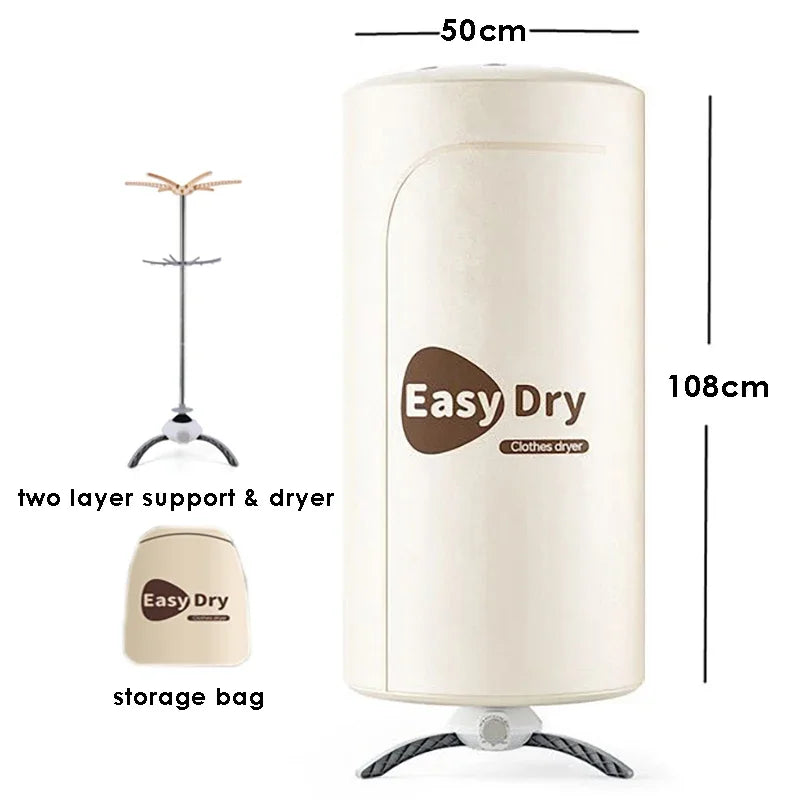 220v Electric Clothes Dryer Drying Rack Warm Air