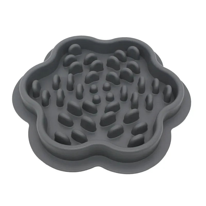 Pc Slow Feeder Bowl Pets - Non-Slip Silicone