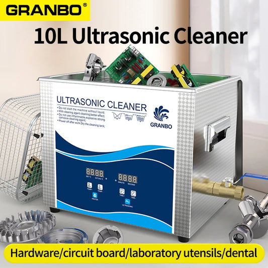 Ultrasonic Cleaner 10l Digital Degassing 240w 360w Ultrasound