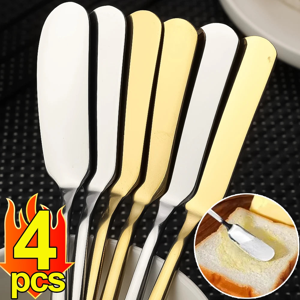 4/1pcs Butter Knifes Stainless Steel Cheese Cutter Knifes