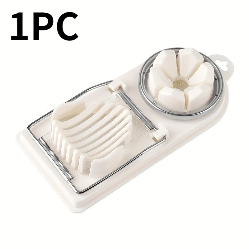 Egg Cutter Stainless Steel Egg Slicer Sectioner Cutter