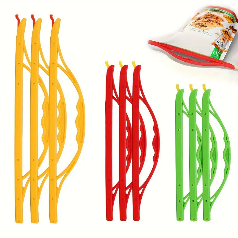 2pcs Plastic Bag Sealer Sealing Clip Reusable Food