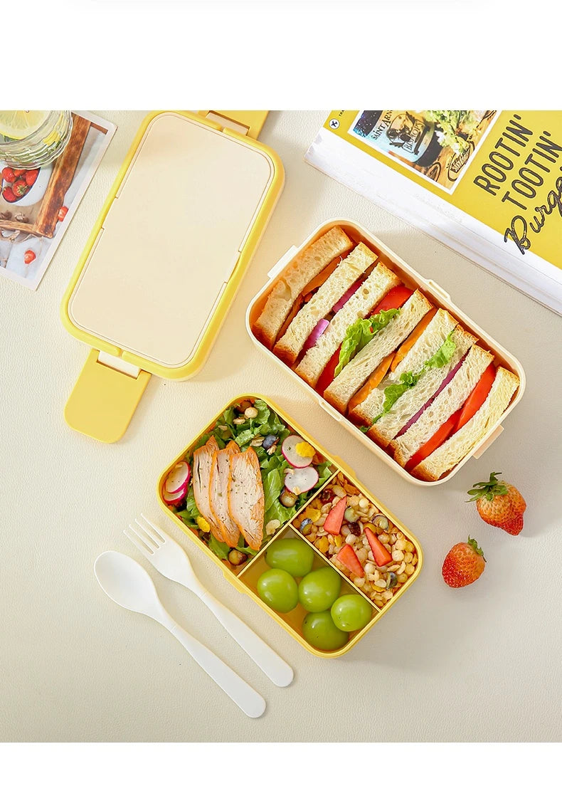 Magic Bento Box Double Layer Lunch Box Meal