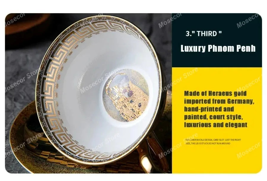 Egyptian Couple Coffee Cup European Bone China Coffee