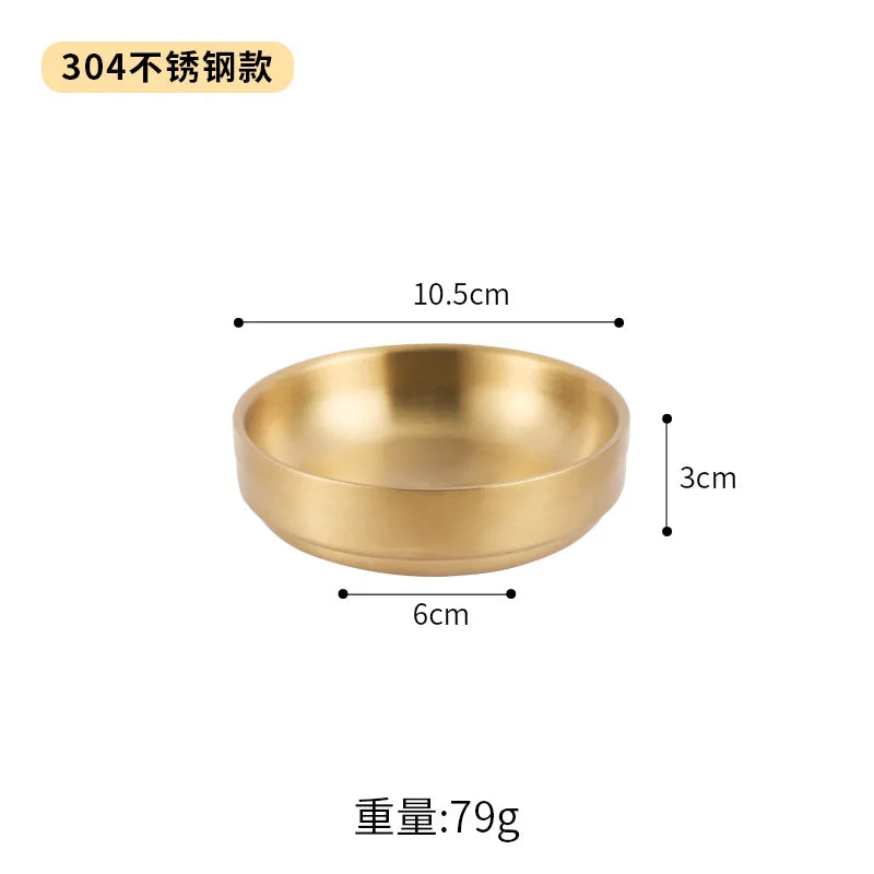Korean 304 Stainless Steel Sauce Dish Small Dish